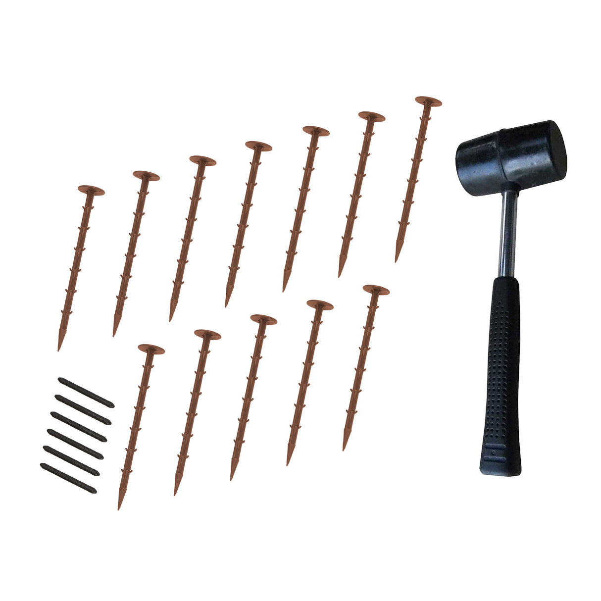 Flexible Lawn Edging 46 x 1.2m With Mallet - Terracotta