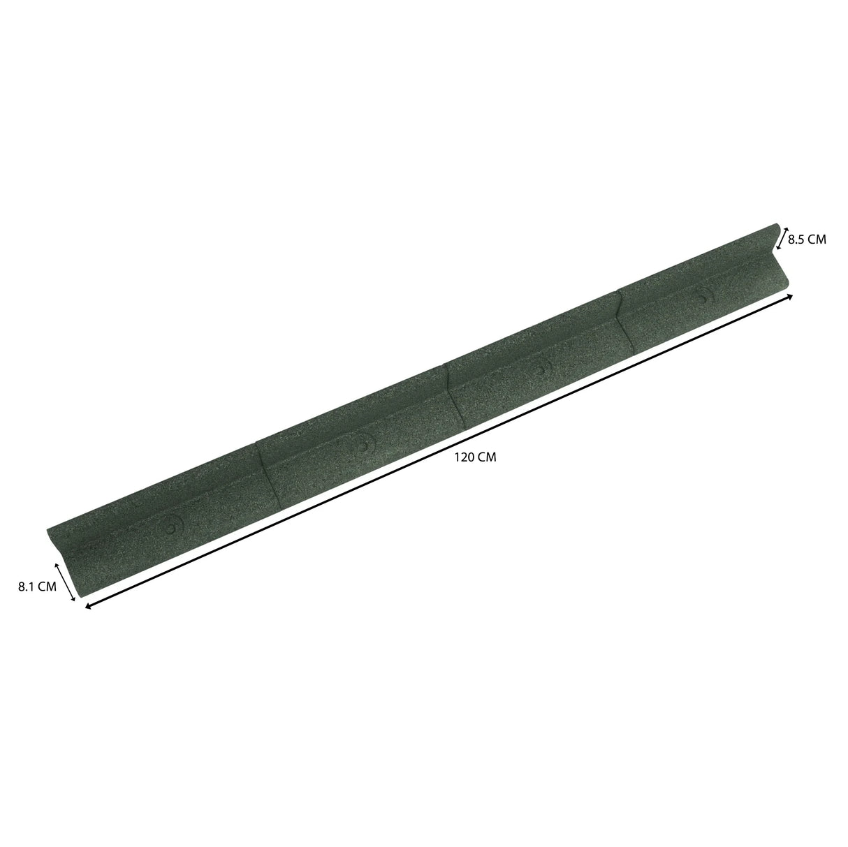 Flexible Lawn Edging 22 x 1.2m With Mallet - Green