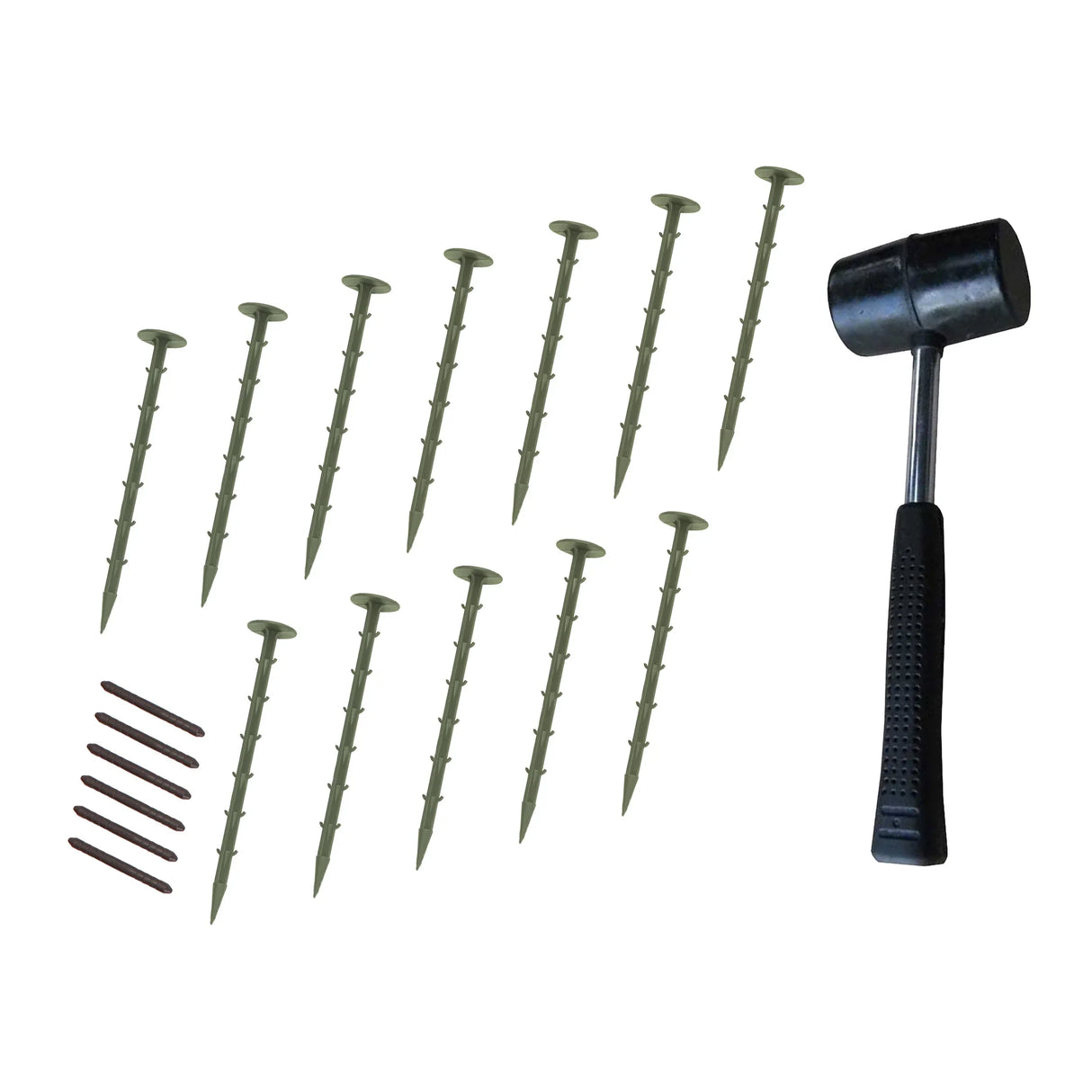 Flexible Lawn Edging 36 x 1.2m With Mallet - Green