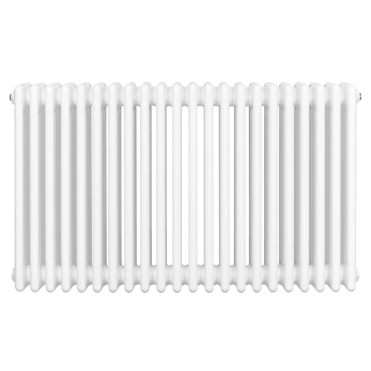 Traditional 4 column radiator in white, 600 x 1010mm, featuring smooth, rounded edges and a sleek, modern design for efficient heating