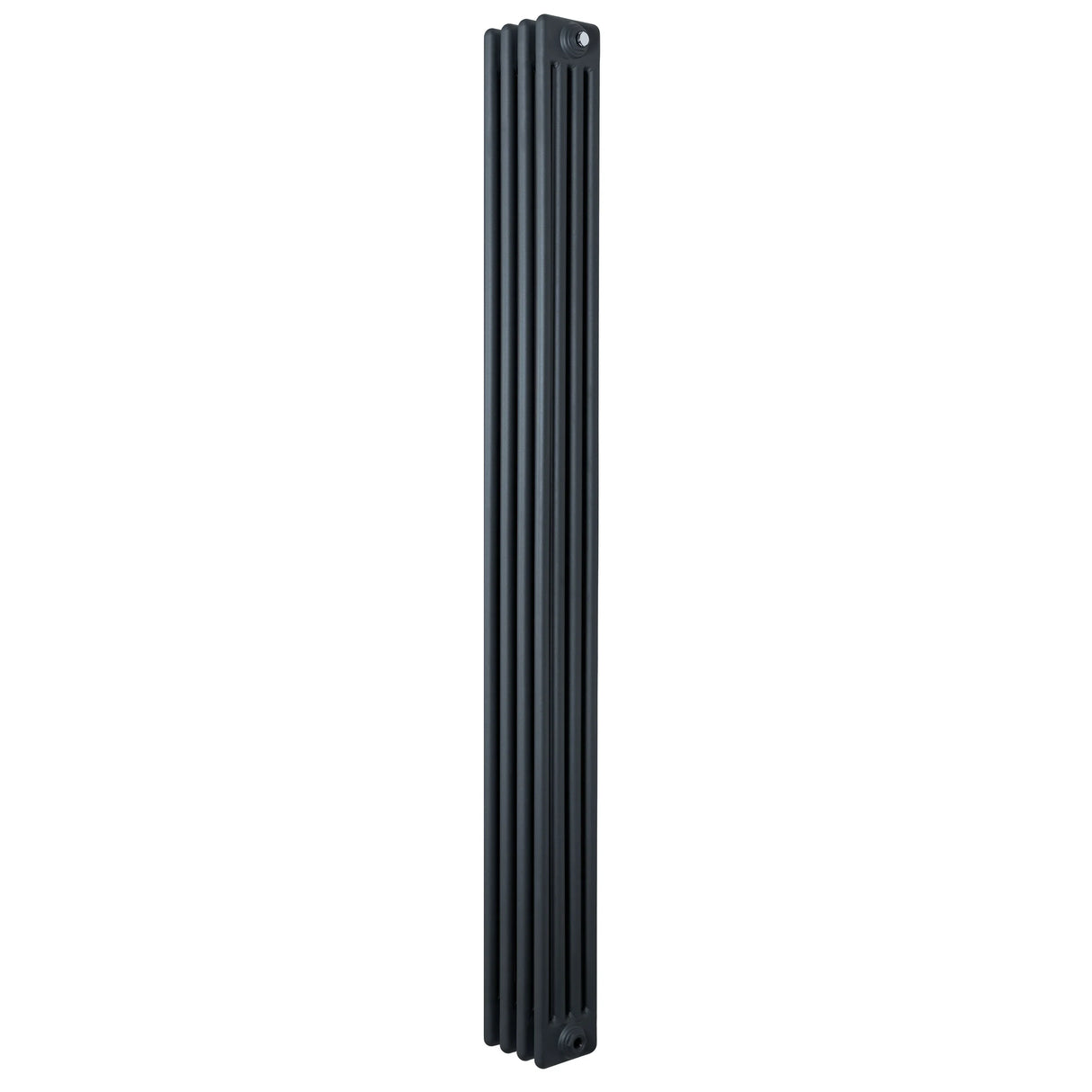 Traditional 4 column radiator in anthracite grey, featuring a sleek vertical design with a textured finish, measuring 1800 x 200mm