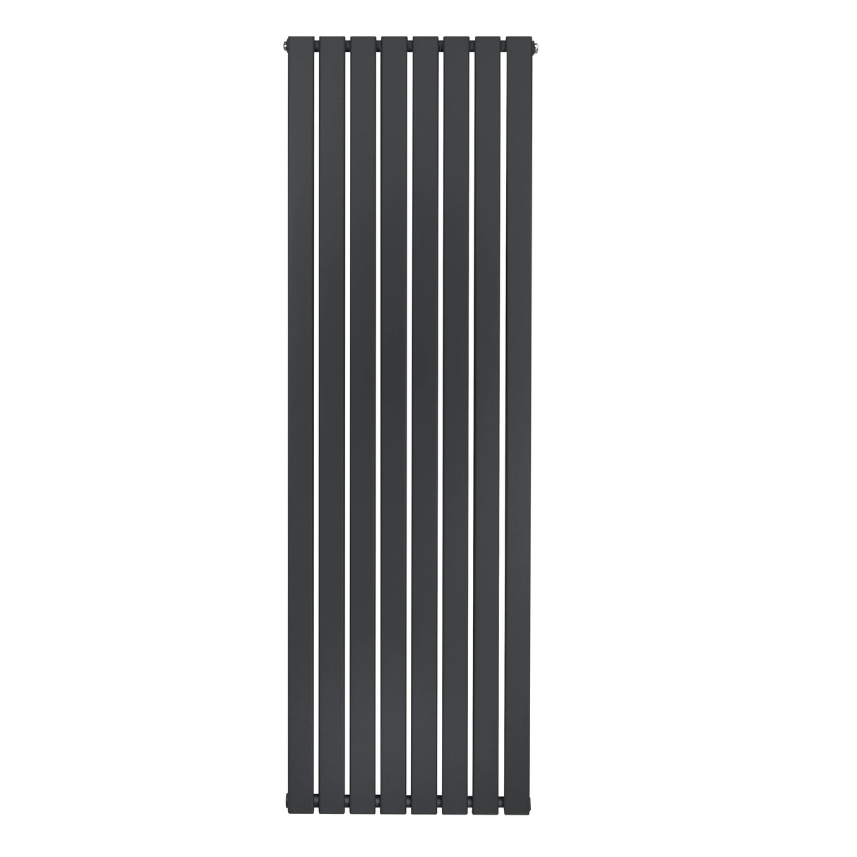 Flat single column radiator in anthracite grey, measuring 1800 x 560mm, featuring a sleek, modern design with vertical slats