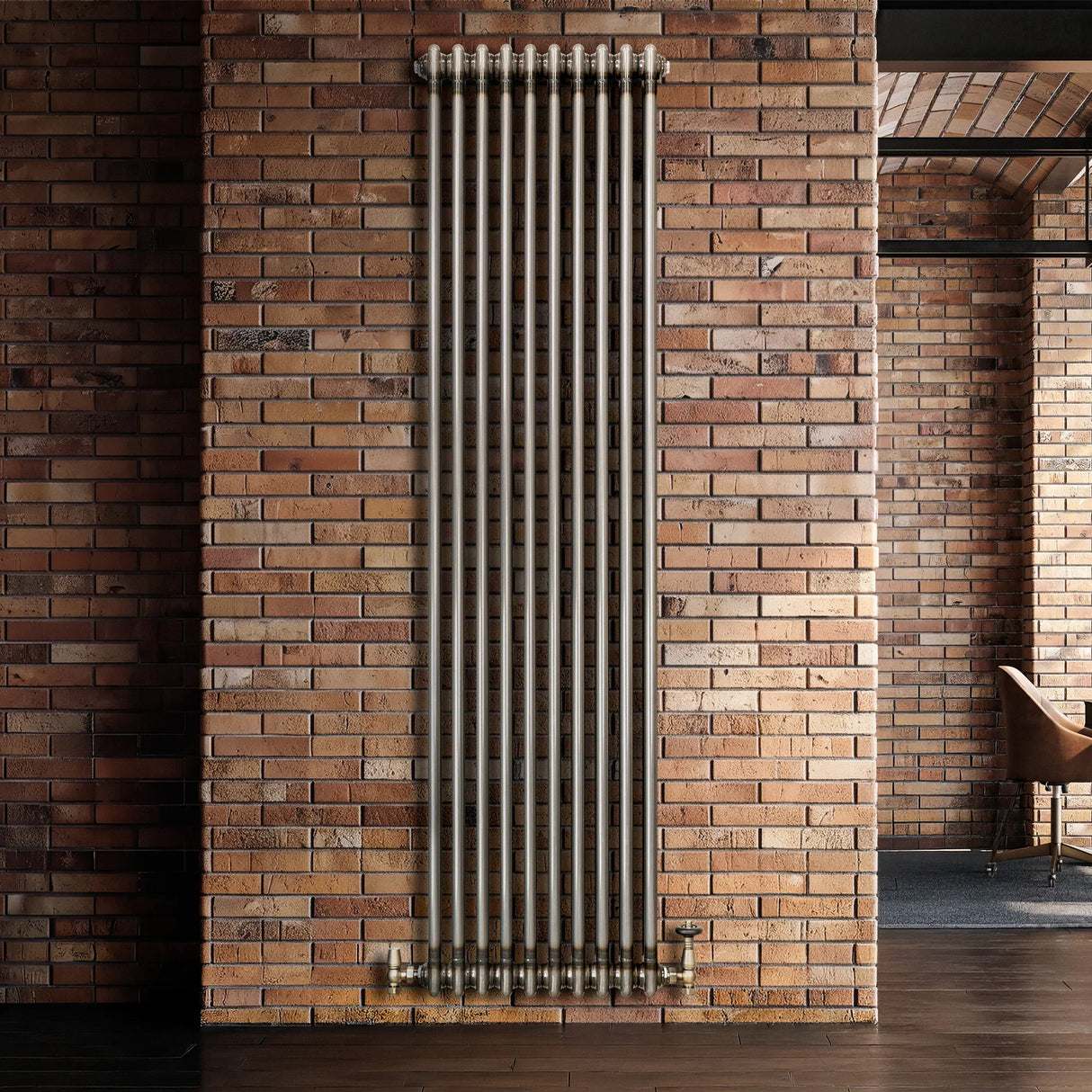 Traditional 2 Column Radiator - 1800 x 470mm - Raw Metal