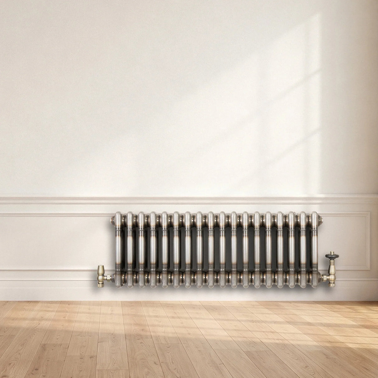Traditional 3 Column Radiator - 300 x 650mm - Raw Metal