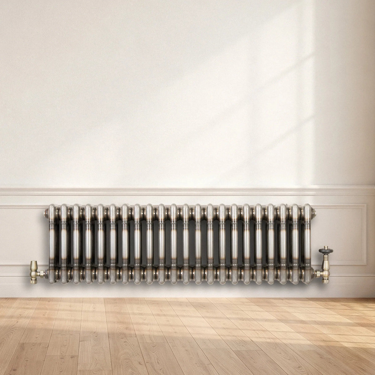 Traditional 3 Column Radiator - 300 x 830mm - Raw Metal