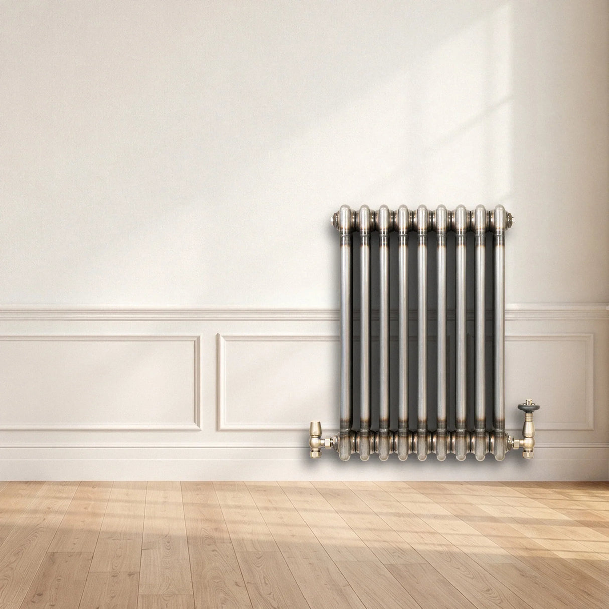 Traditional 3 Column Radiator - 600 x 425mm - Raw Metal