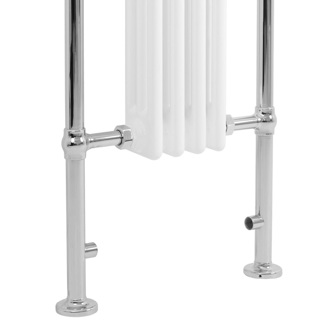 Traditional Heated Towel Rail Radiator – 950mm x 480mm – White