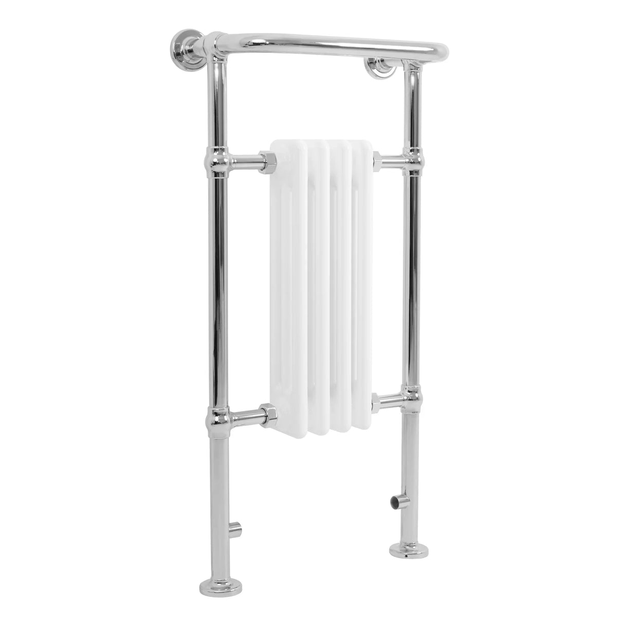 Traditional Heated Towel Rail Radiator – 950mm x 480mm – White