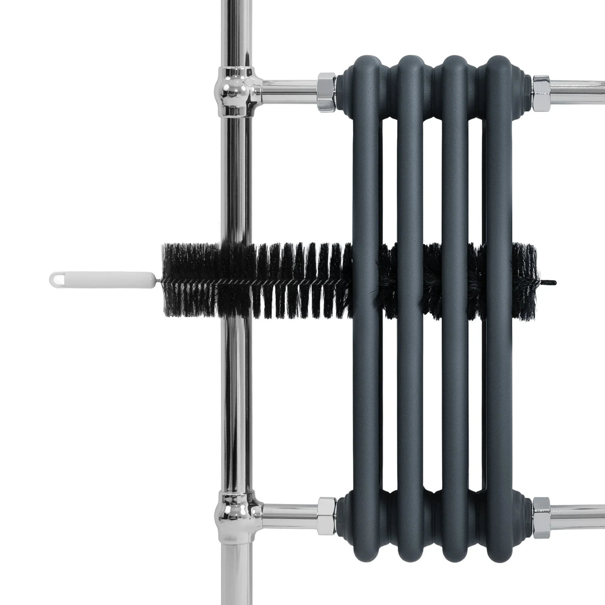 Traditional Heated Towel Rail Radiator – 950mm x 480mm – Anthracite Grey