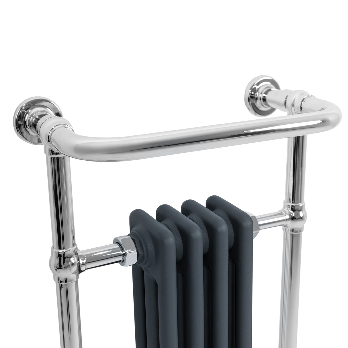 Traditional Heated Towel Rail Radiator – 950mm x 480mm – Anthracite Grey