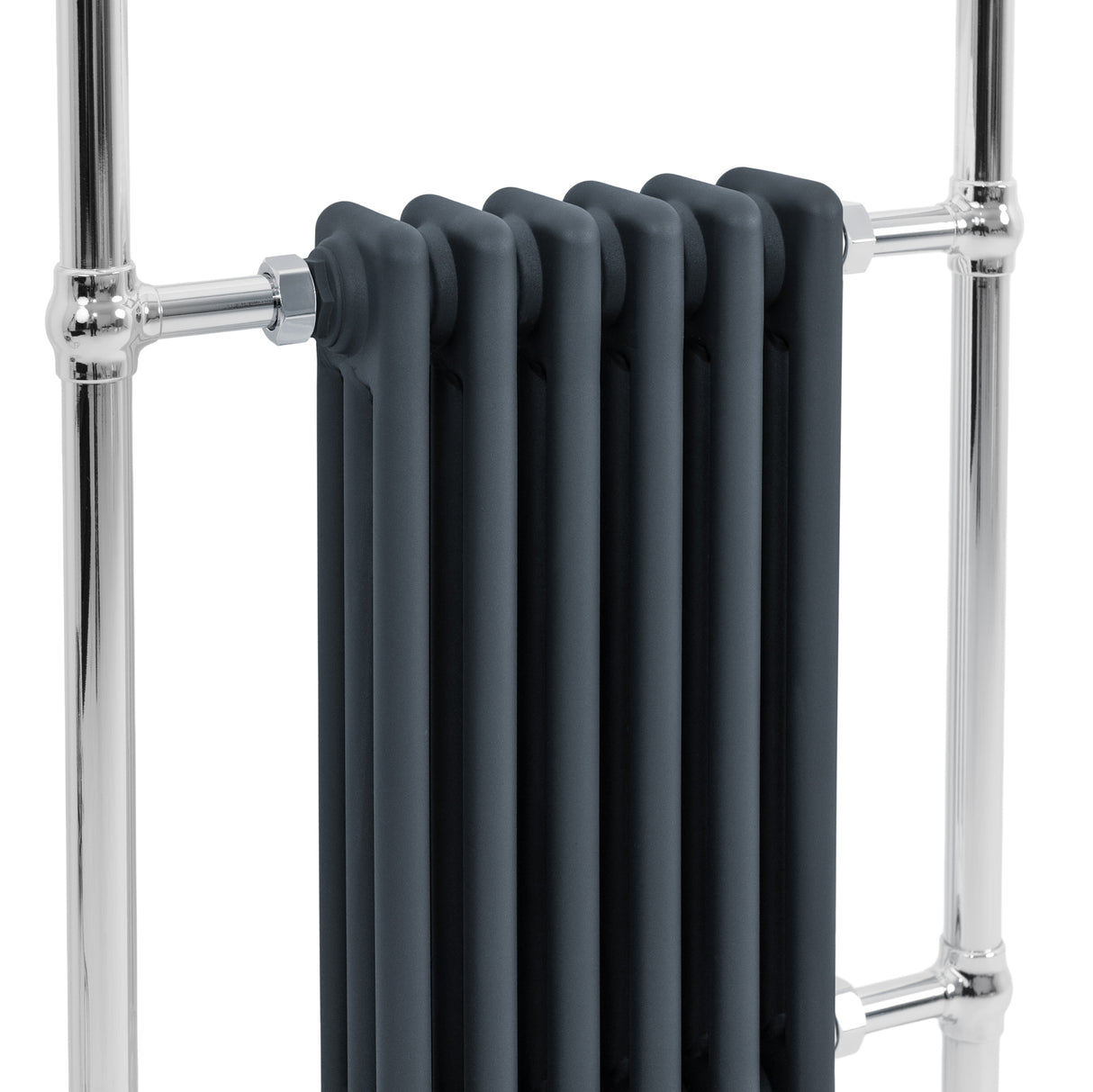 Traditional Heated Towel Rail Radiator – 950mm x 570mm – Anthracite Grey