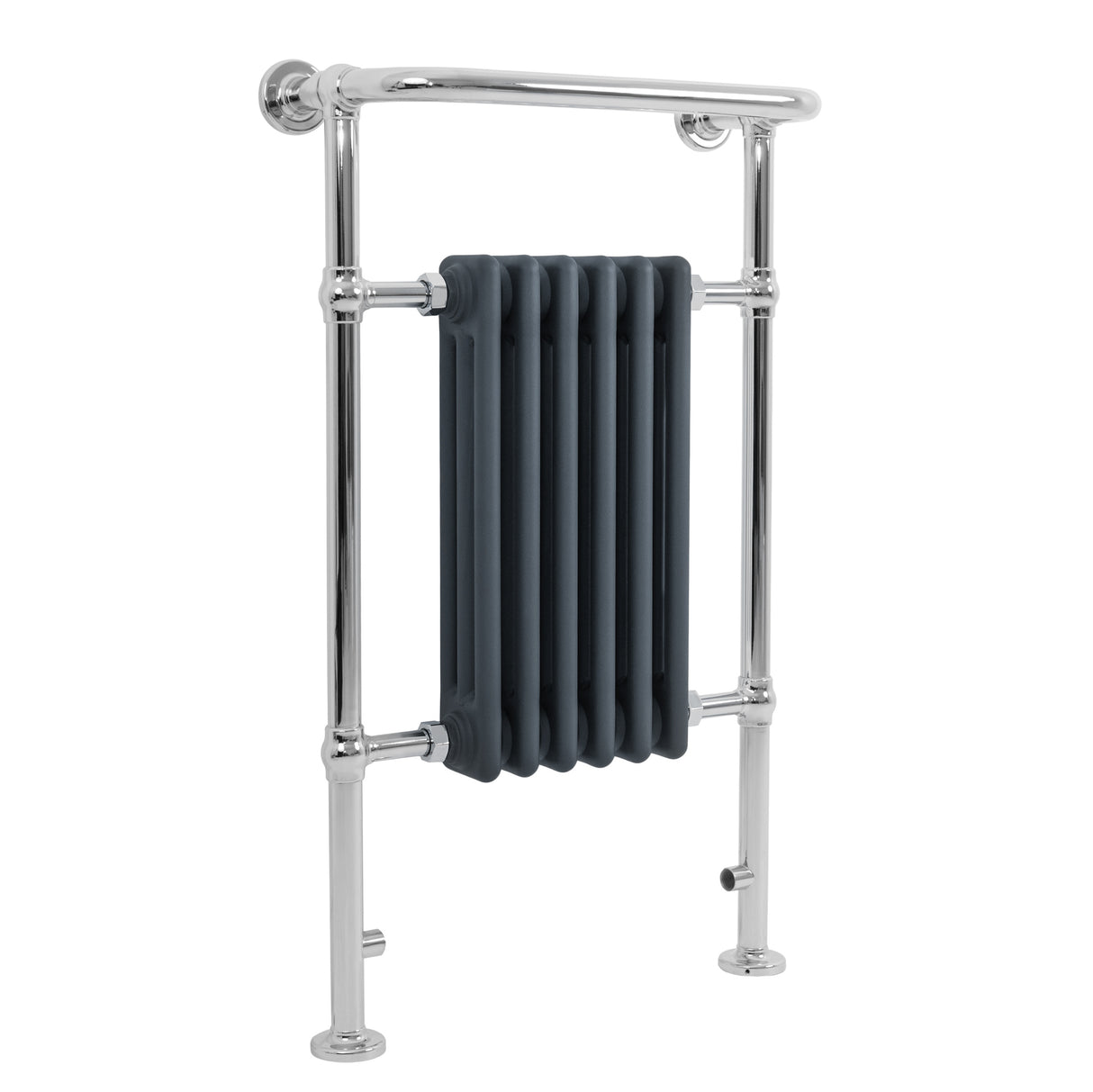Traditional Heated Towel Rail Radiator – 950mm x 570mm – Anthracite Grey