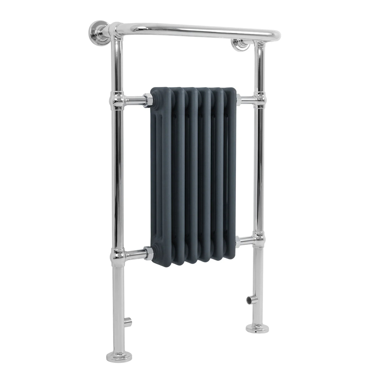 Traditional Heated Towel Rail Radiator – 950mm x 570mm – Anthracite Grey