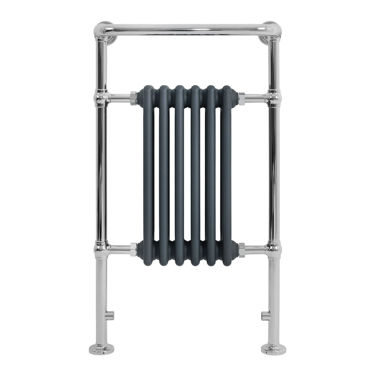 Traditional Heated Towel Rail Radiator – 950mm x 570mm – Anthracite Grey