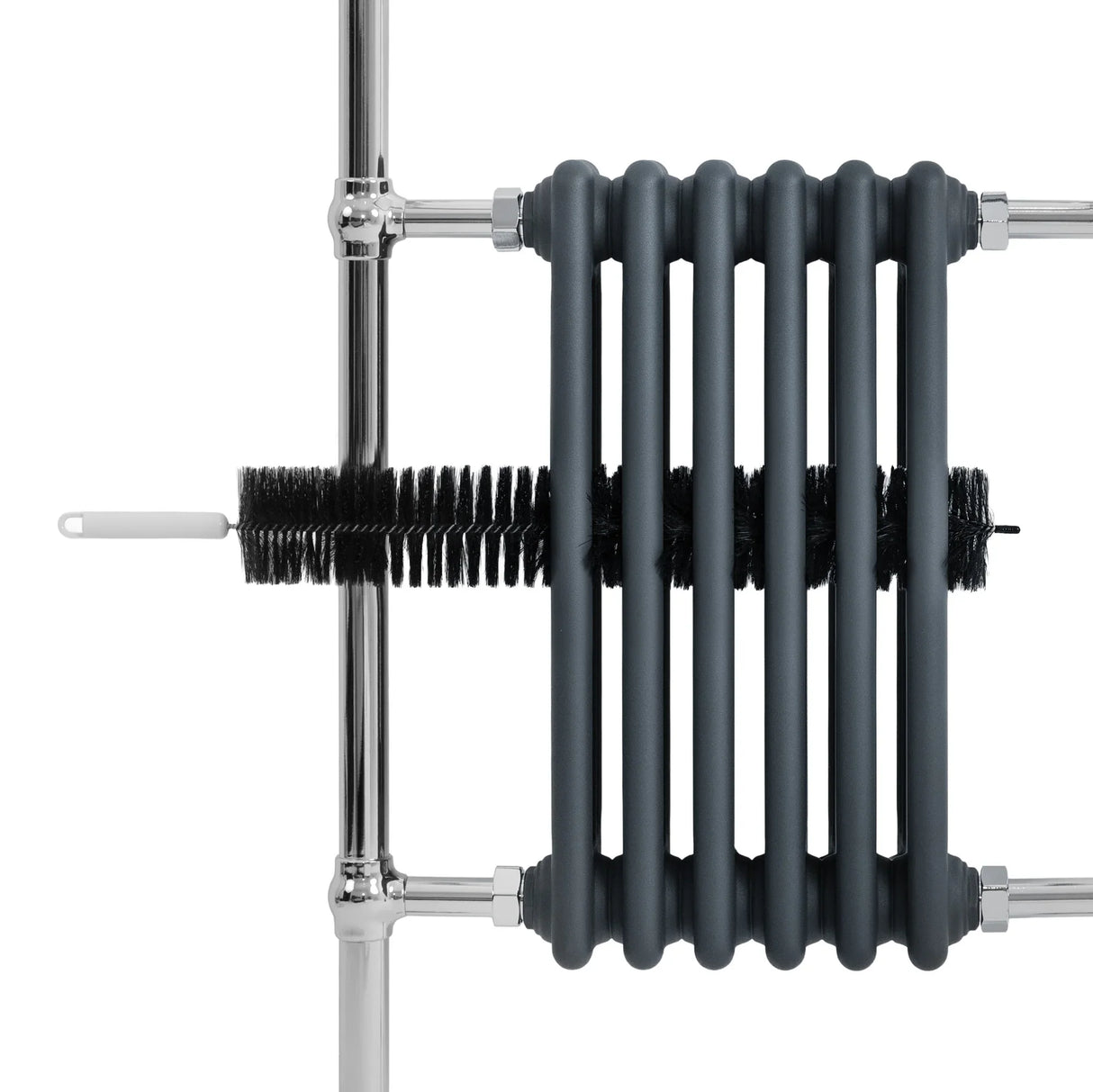 Traditional Heated Towel Rail Radiator – 950mm x 570mm – Anthracite Grey