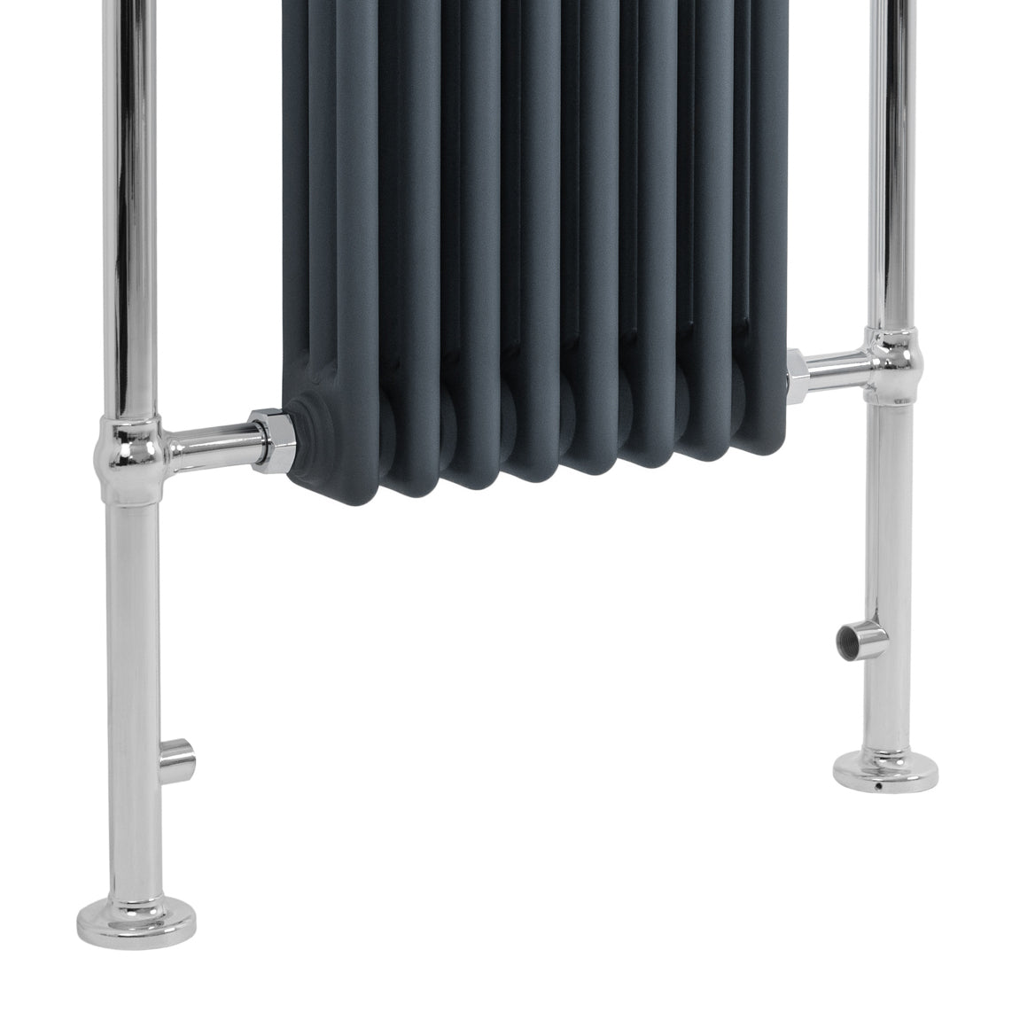 Traditional Heated Towel Rail Radiator – 950mm x 660mm – Anthracite Grey