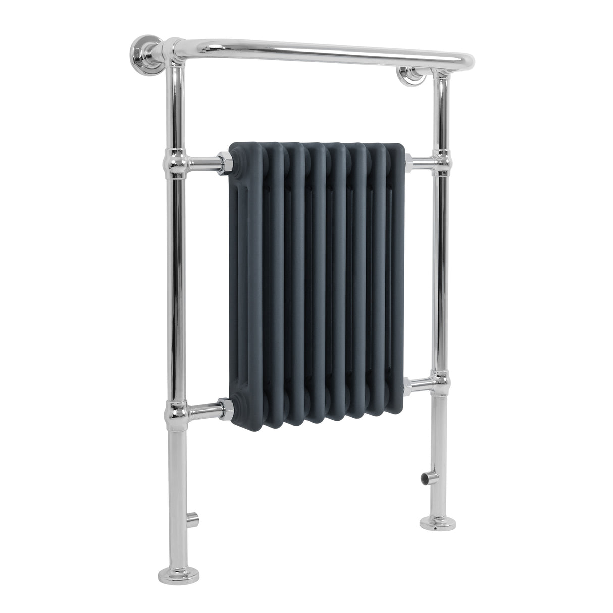 Traditional Heated Towel Rail Radiator – 950mm x 660mm – Anthracite Grey