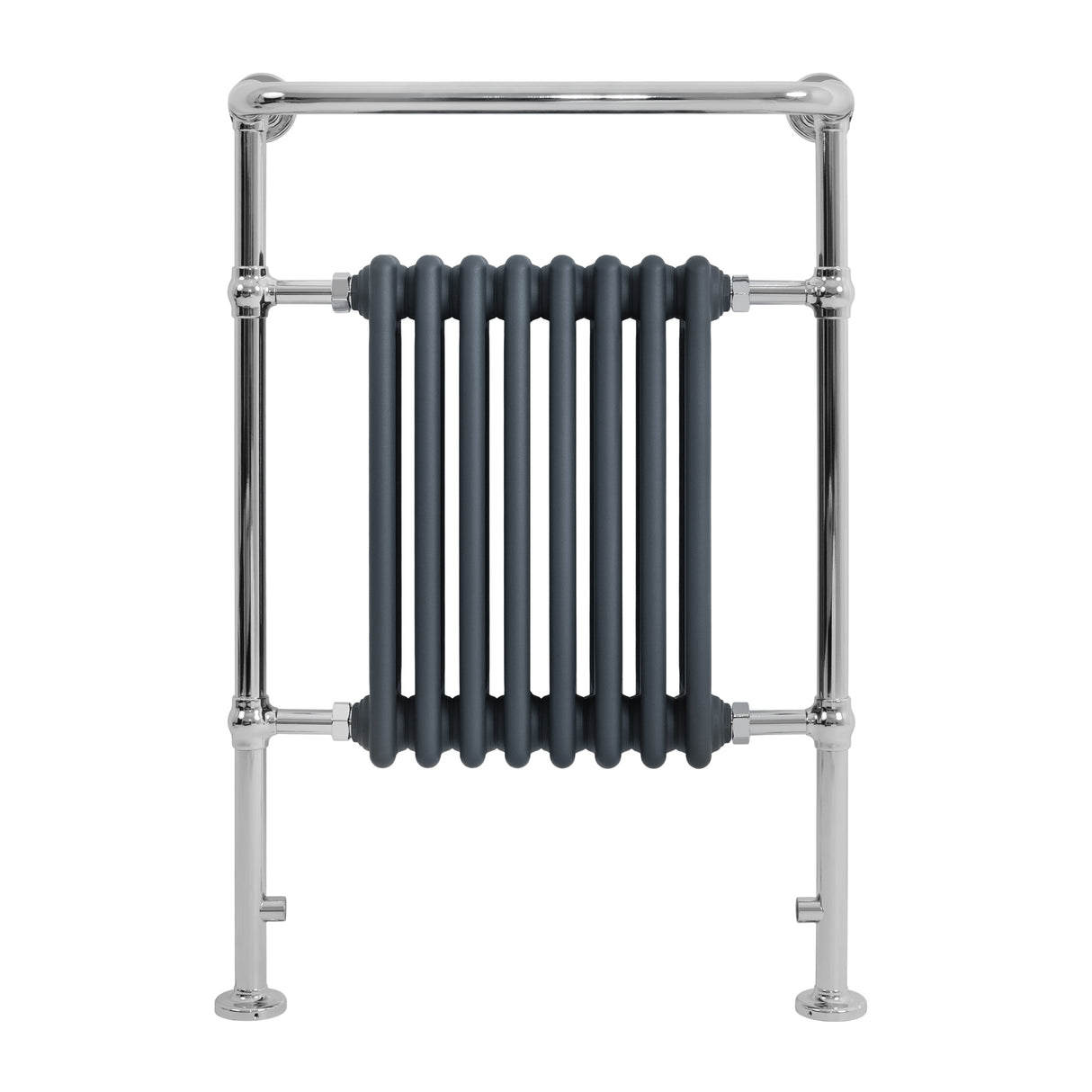 Traditional Heated Towel Rail Radiator – 950mm x 660mm – Anthracite Grey