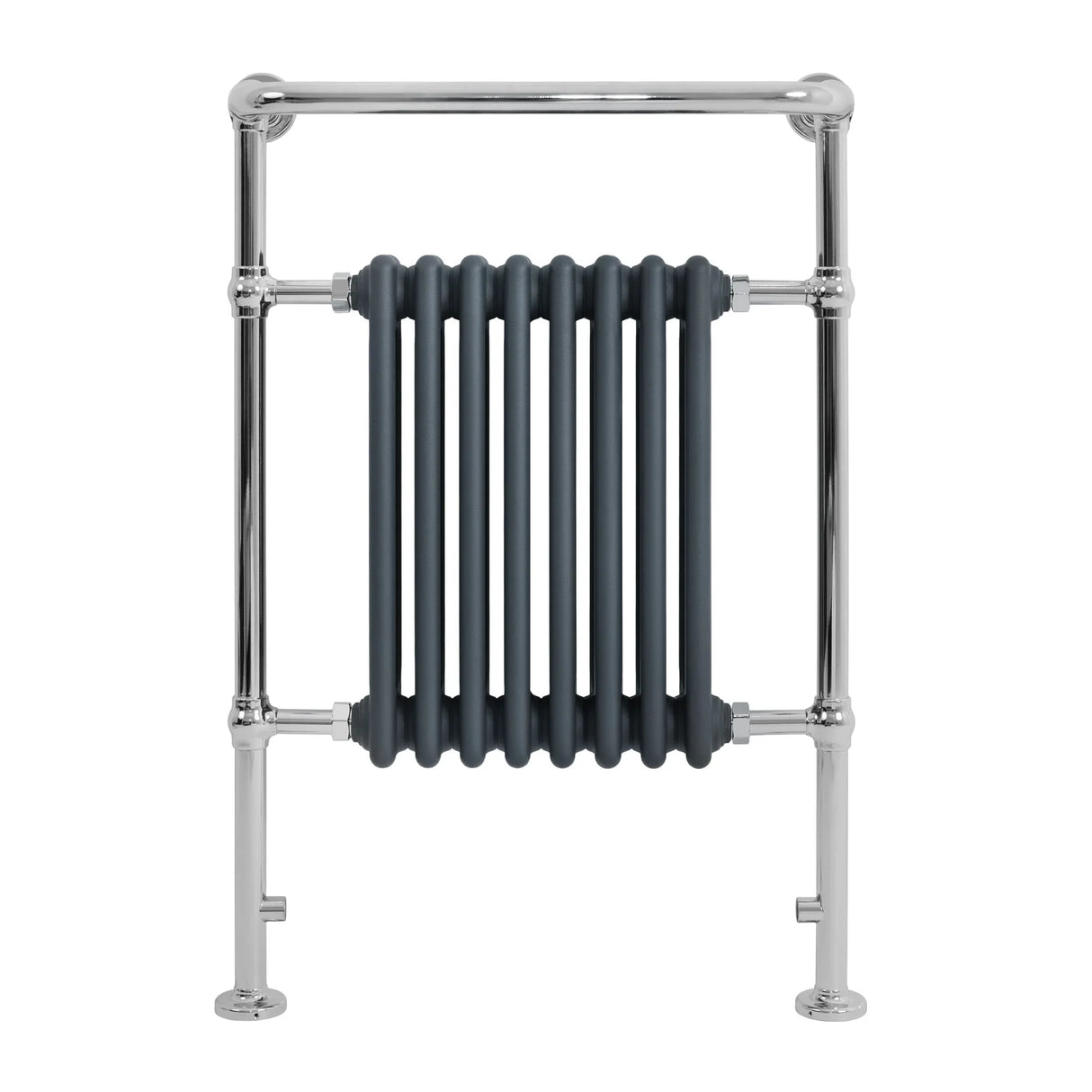 Traditional Heated Towel Rail Radiator – 950mm x 660mm – Anthracite Grey
