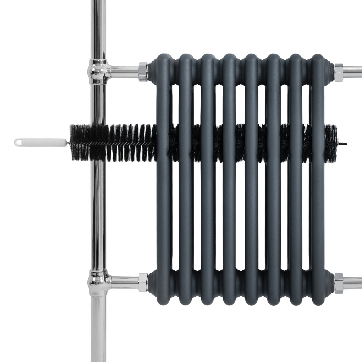 Traditional Heated Towel Rail Radiator – 950mm x 660mm – Anthracite Grey