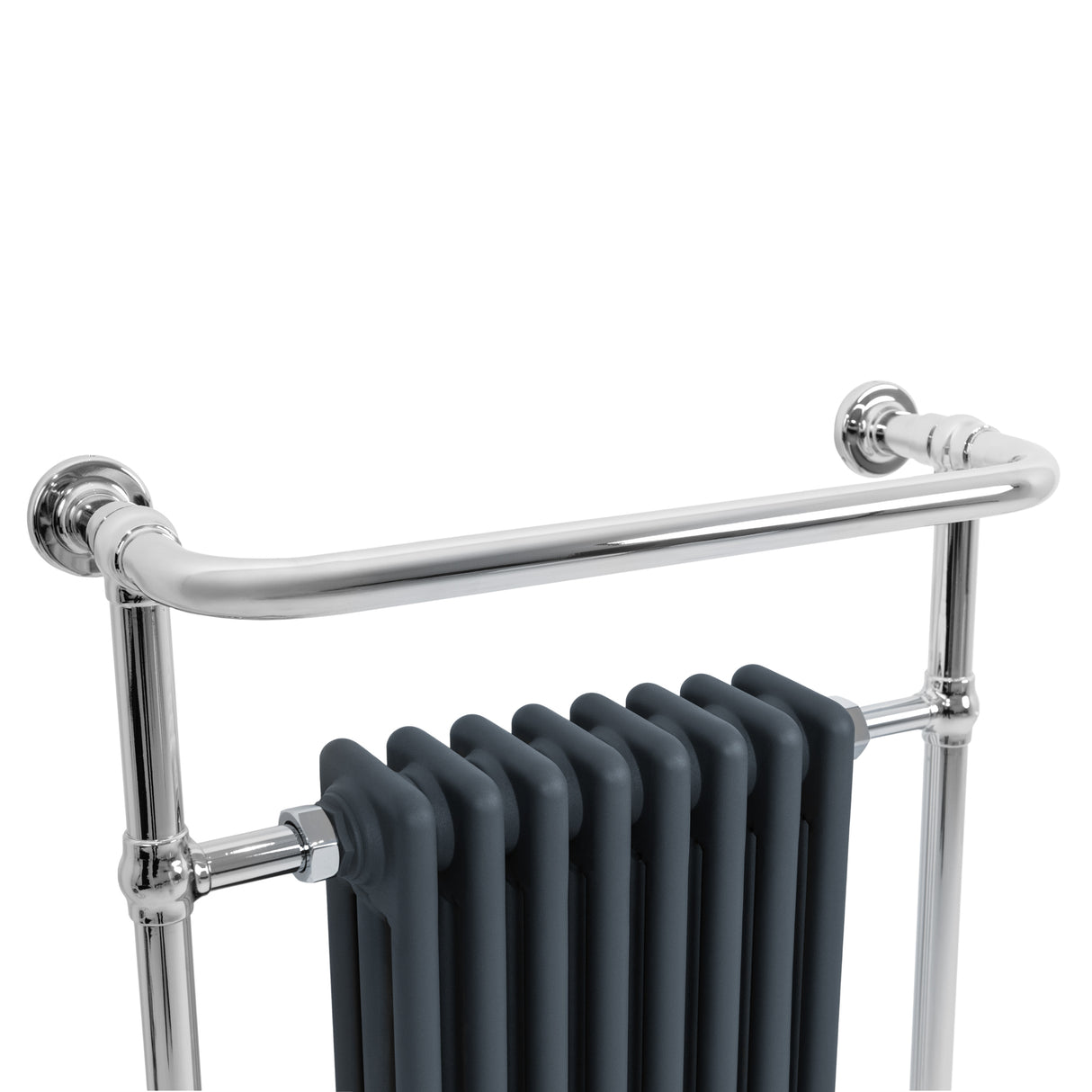 Traditional Heated Towel Rail Radiator – 950mm x 660mm – Anthracite Grey