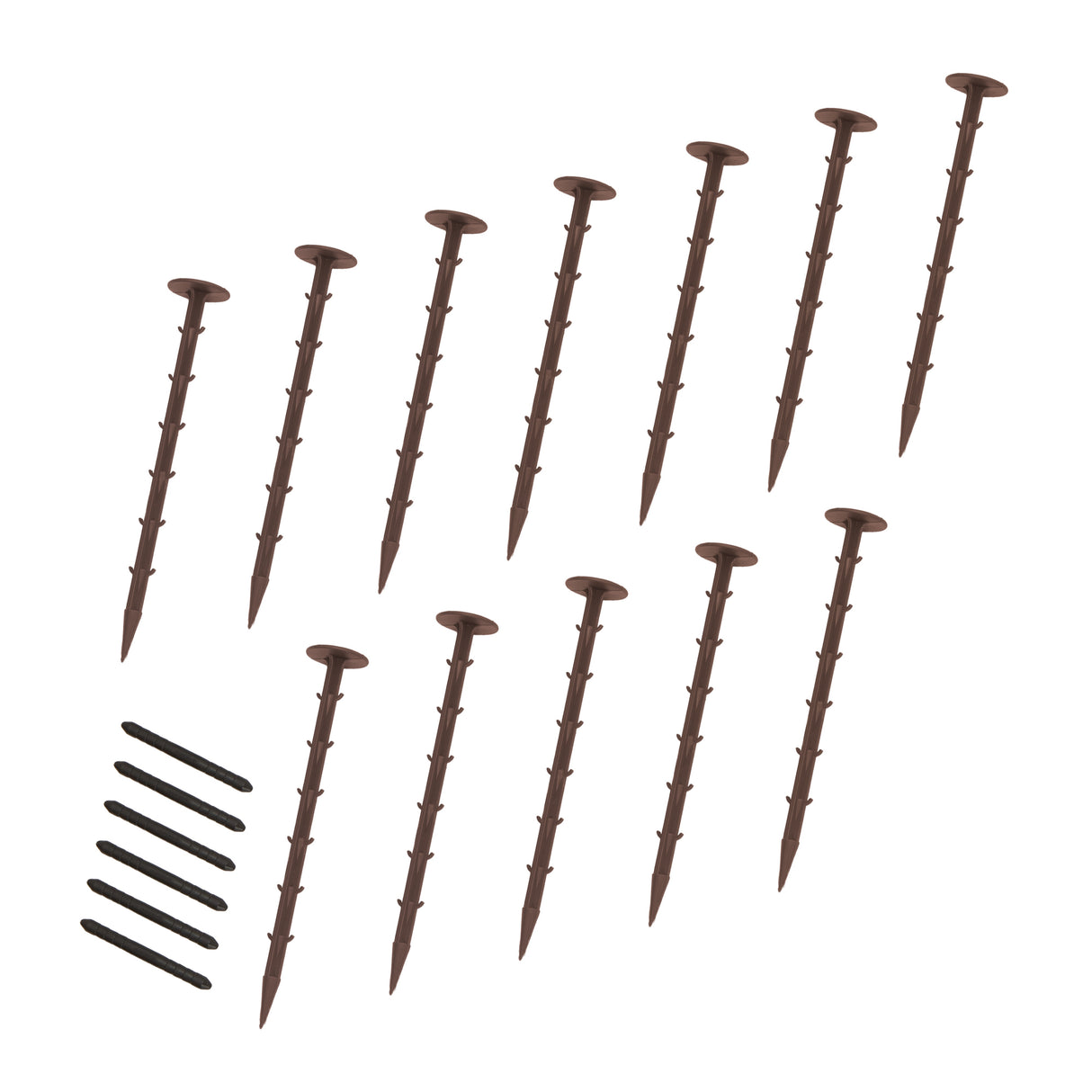 Flexible Lawn Edging 6 x 1.2m With Mallet - Brown
