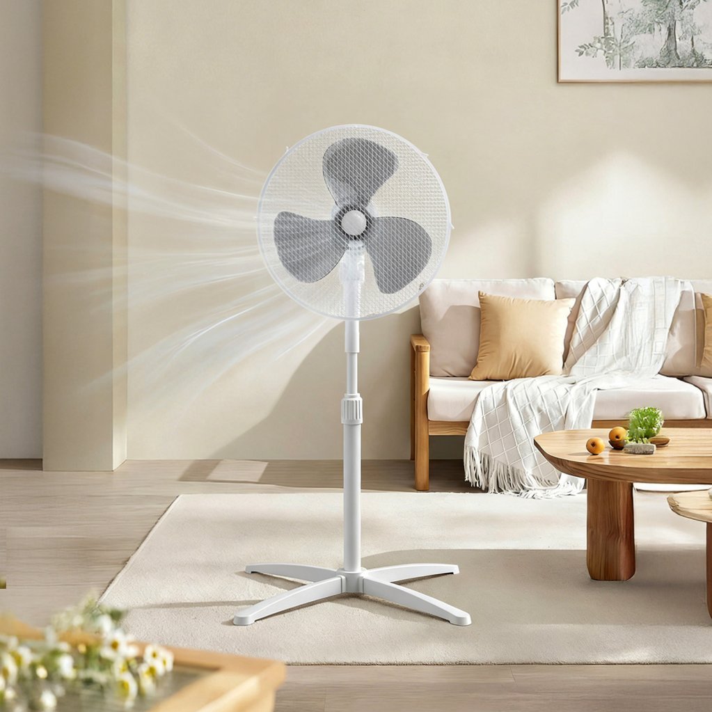 40W Adjustable Pedestal Fan – 3 Speed