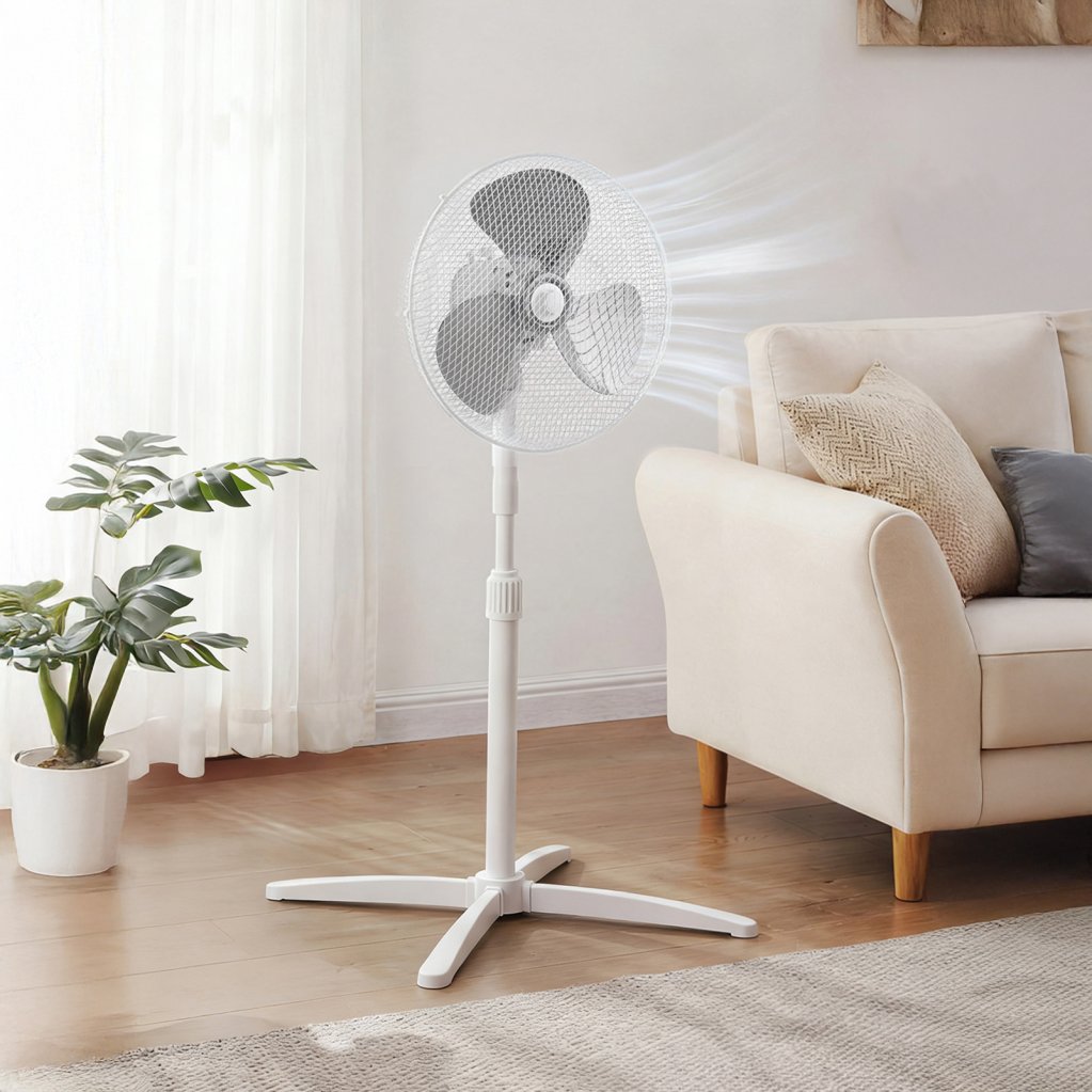 40W Adjustable Pedestal Fan – 3 Speed