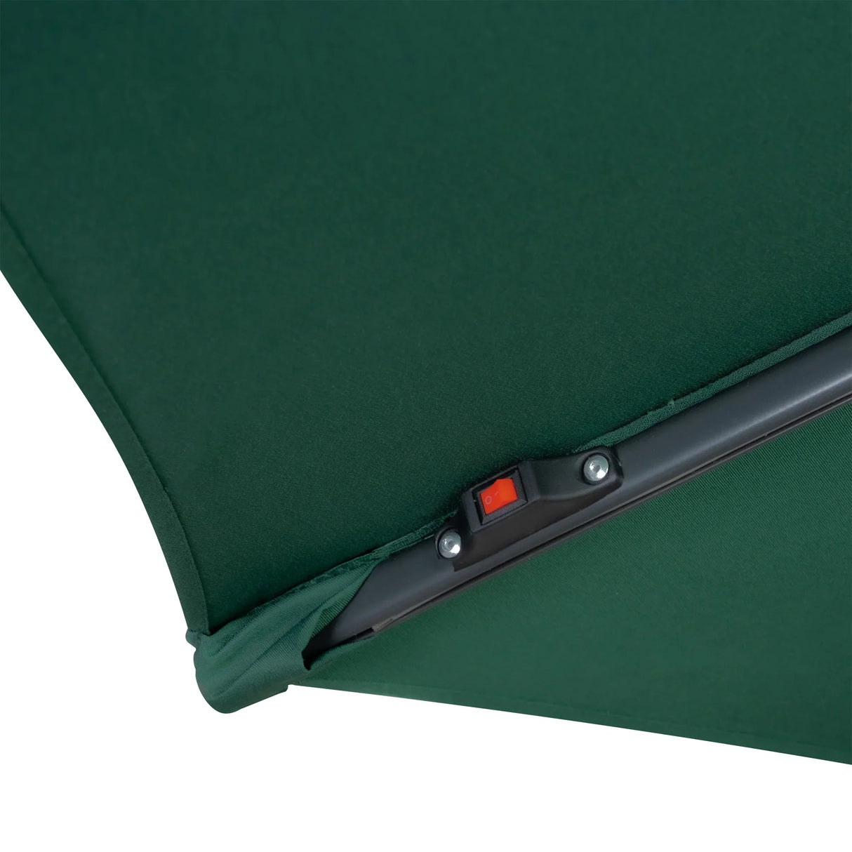 LED Cantilever Parasol 3m With Full Fan Base – Green