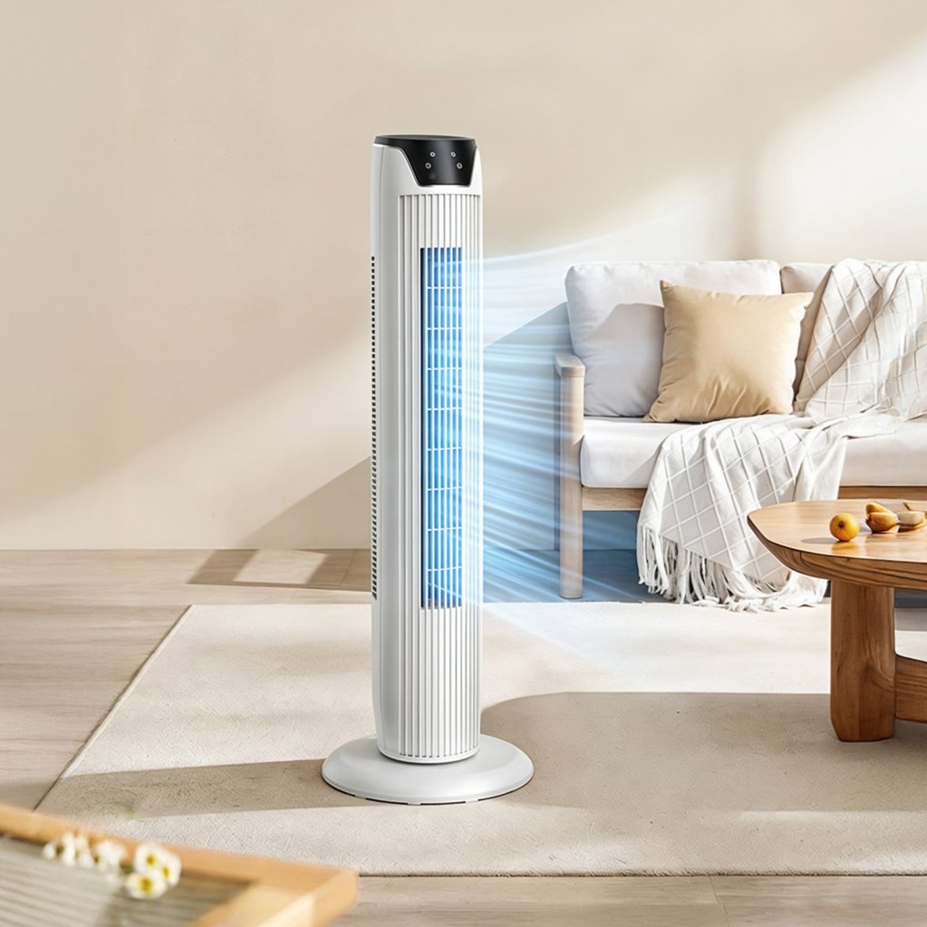 45W Tower Fan – 3 Speed with Remote