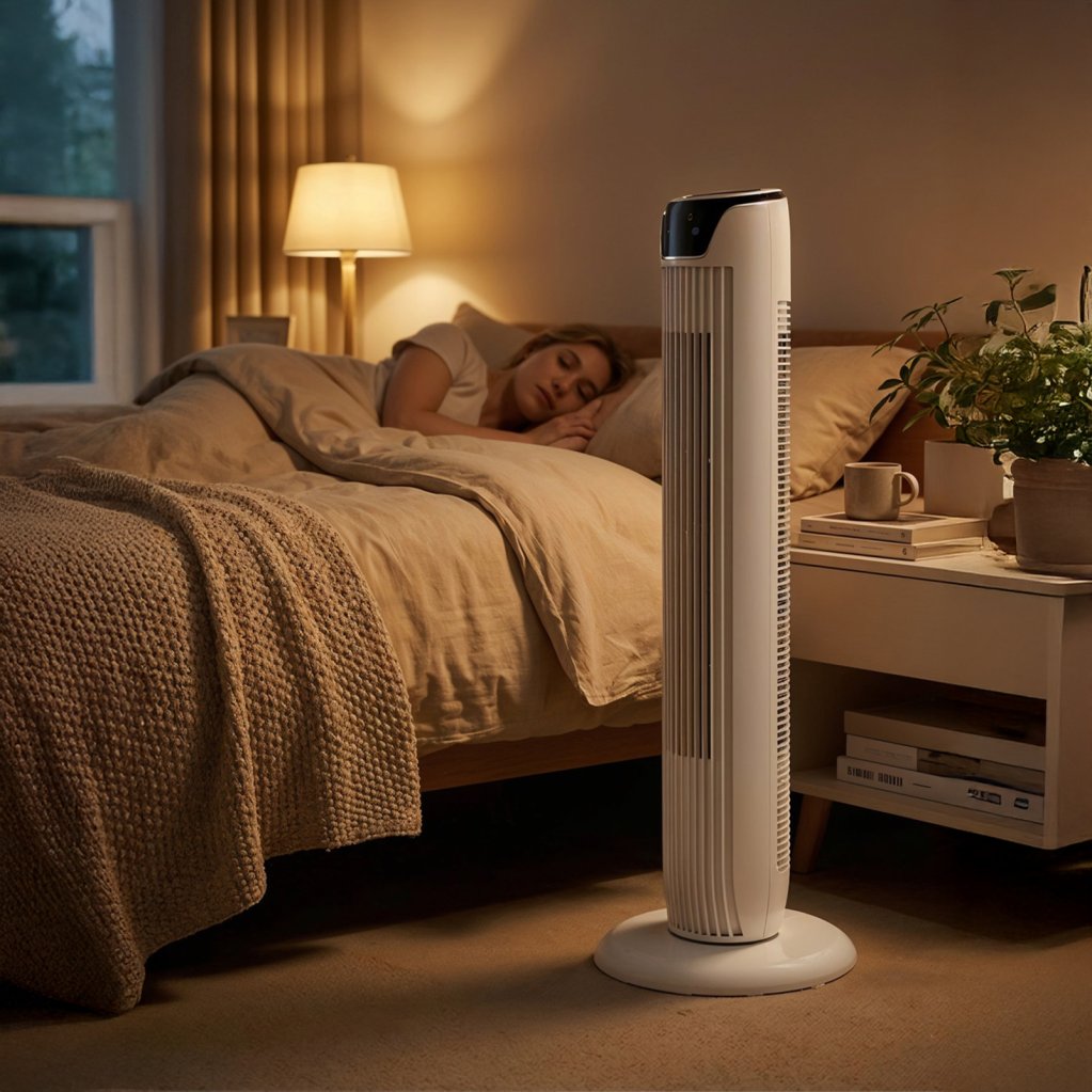 45W Tower Fan – 3 Speed with Remote