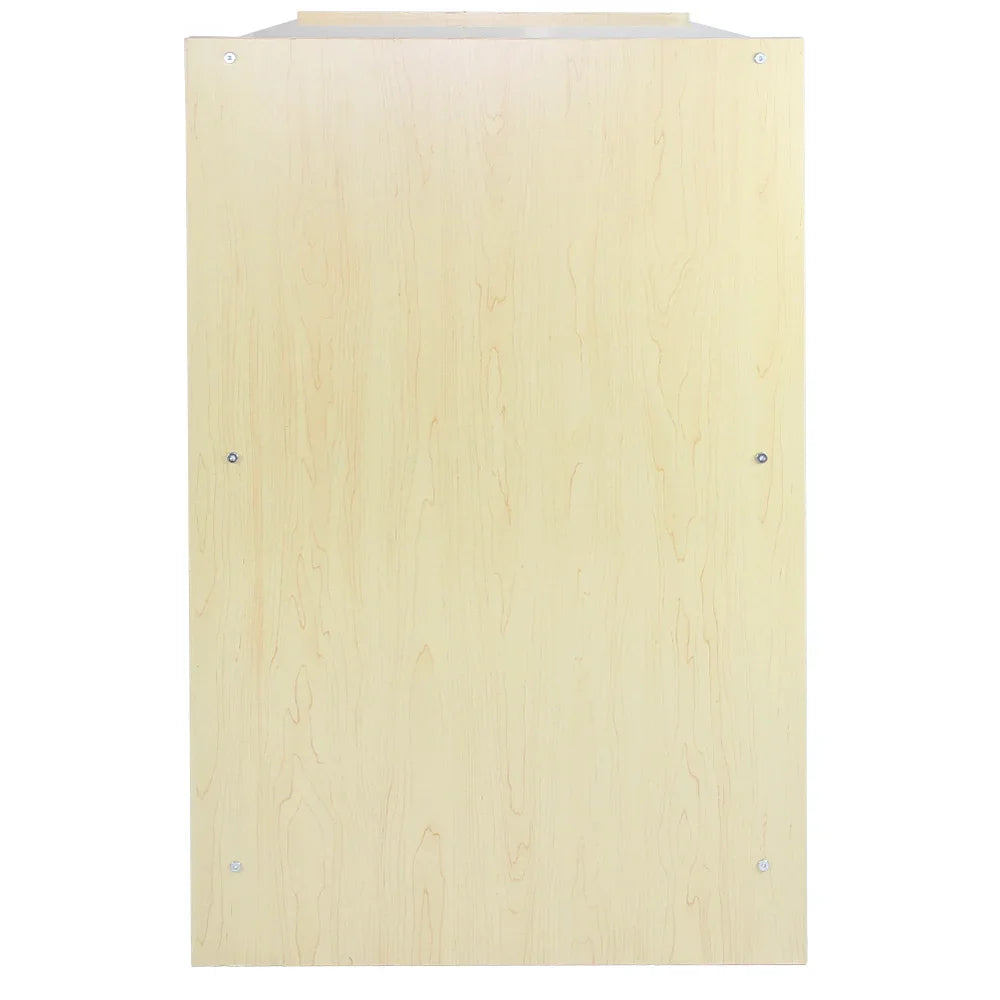 Maple A1200 shop counter featuring a smooth, light wood grain finish, ideal for retail spaces and customer service areas