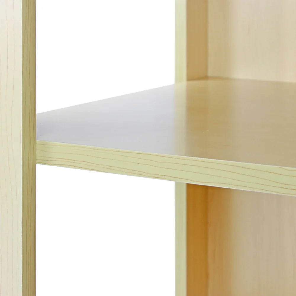 Maple corner counter with a smooth, light-colored surface and clean lines, perfect for retail display or organization