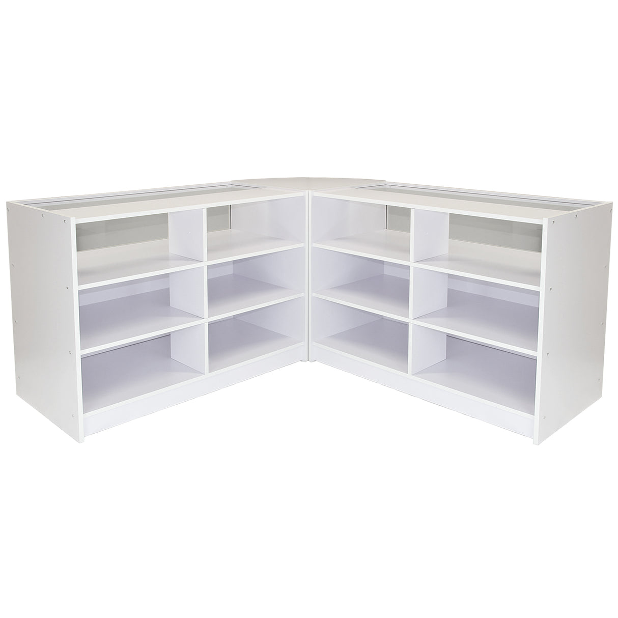 Fusion Brilliant White Shop Counter & Retail Display Set