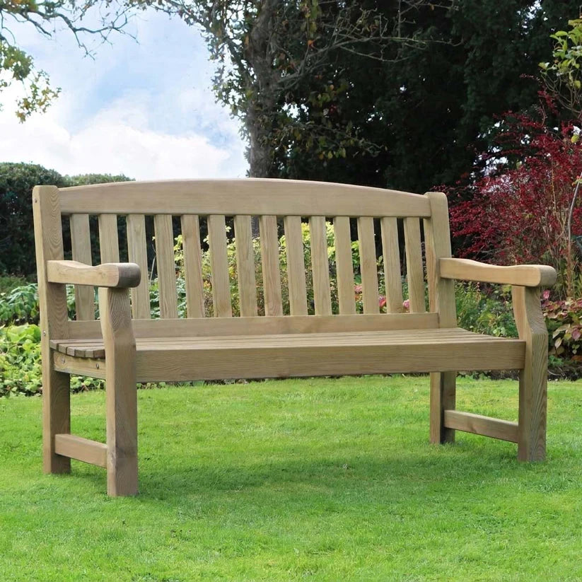 Elda Heavy Duty Wooden Garden Bench – 5ft