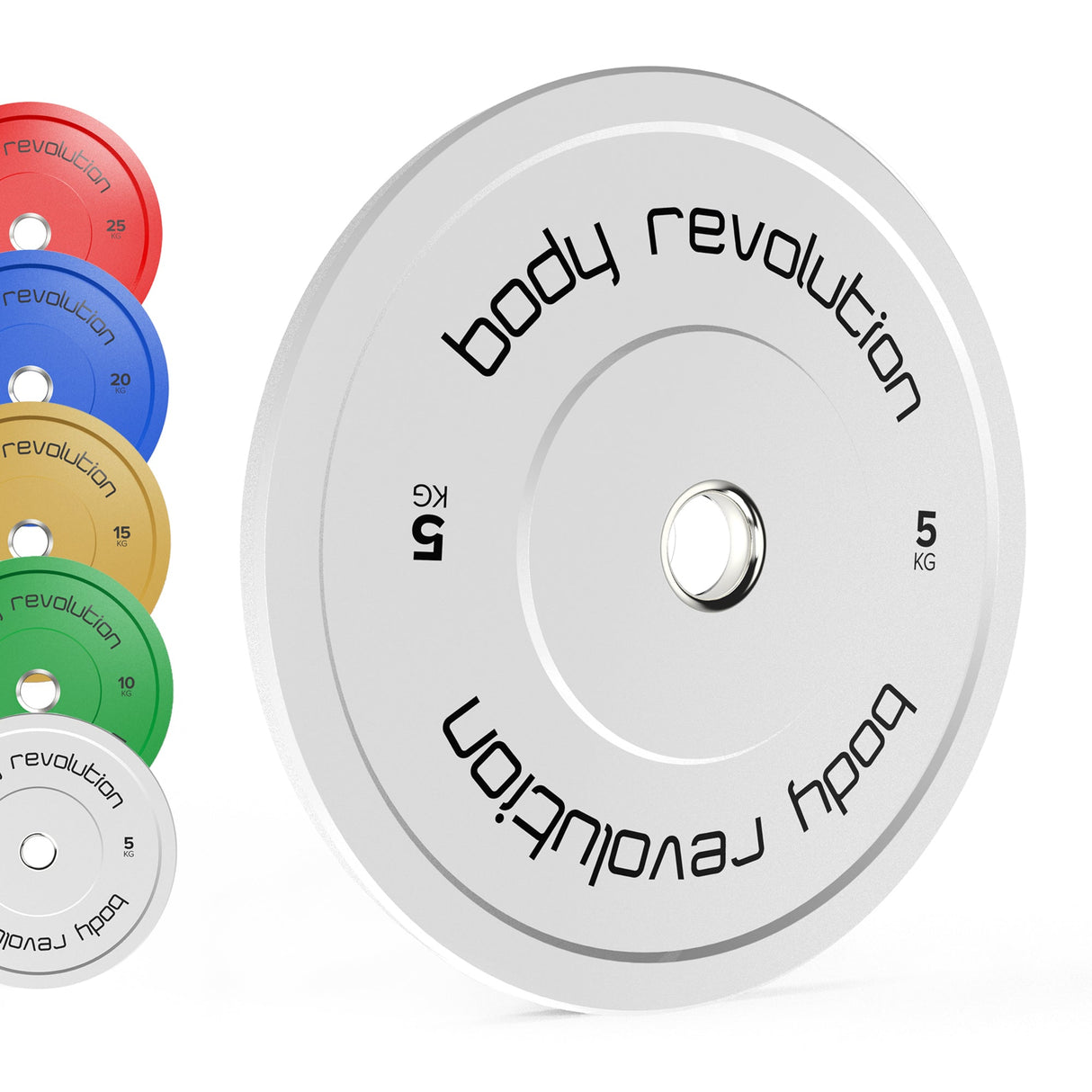 Body Revolution Olympic Bumper Plates (Colour)