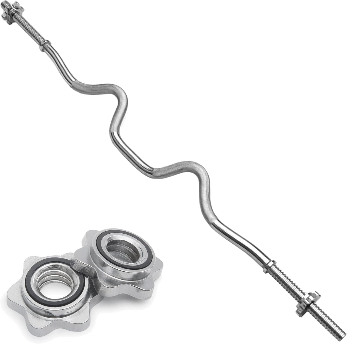 Body Revolution EZ 1" Super Curl Barbell Bar - 1.2m