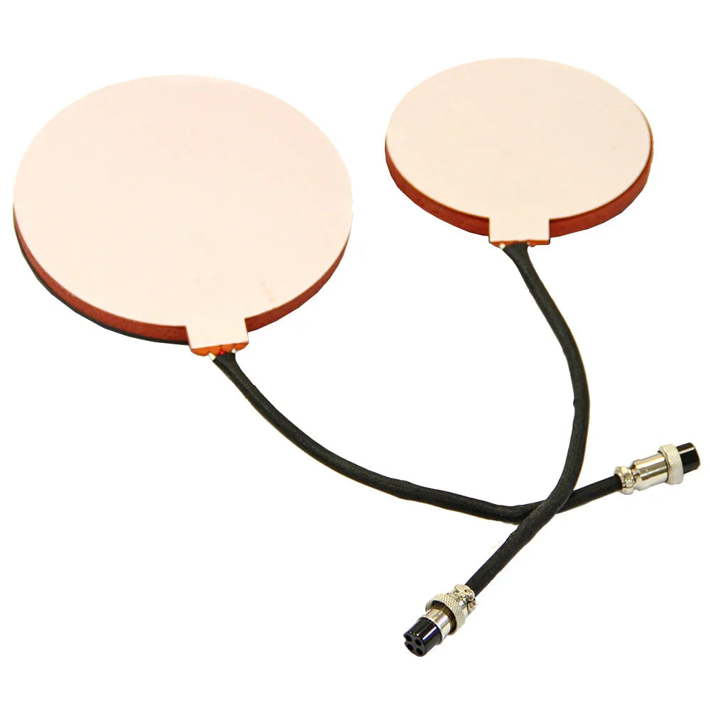 Copper heating plates for PixMax Black Sublimation 5 in 1 Combo Heat Press Machine, featuring smooth surfaces and durable connectors