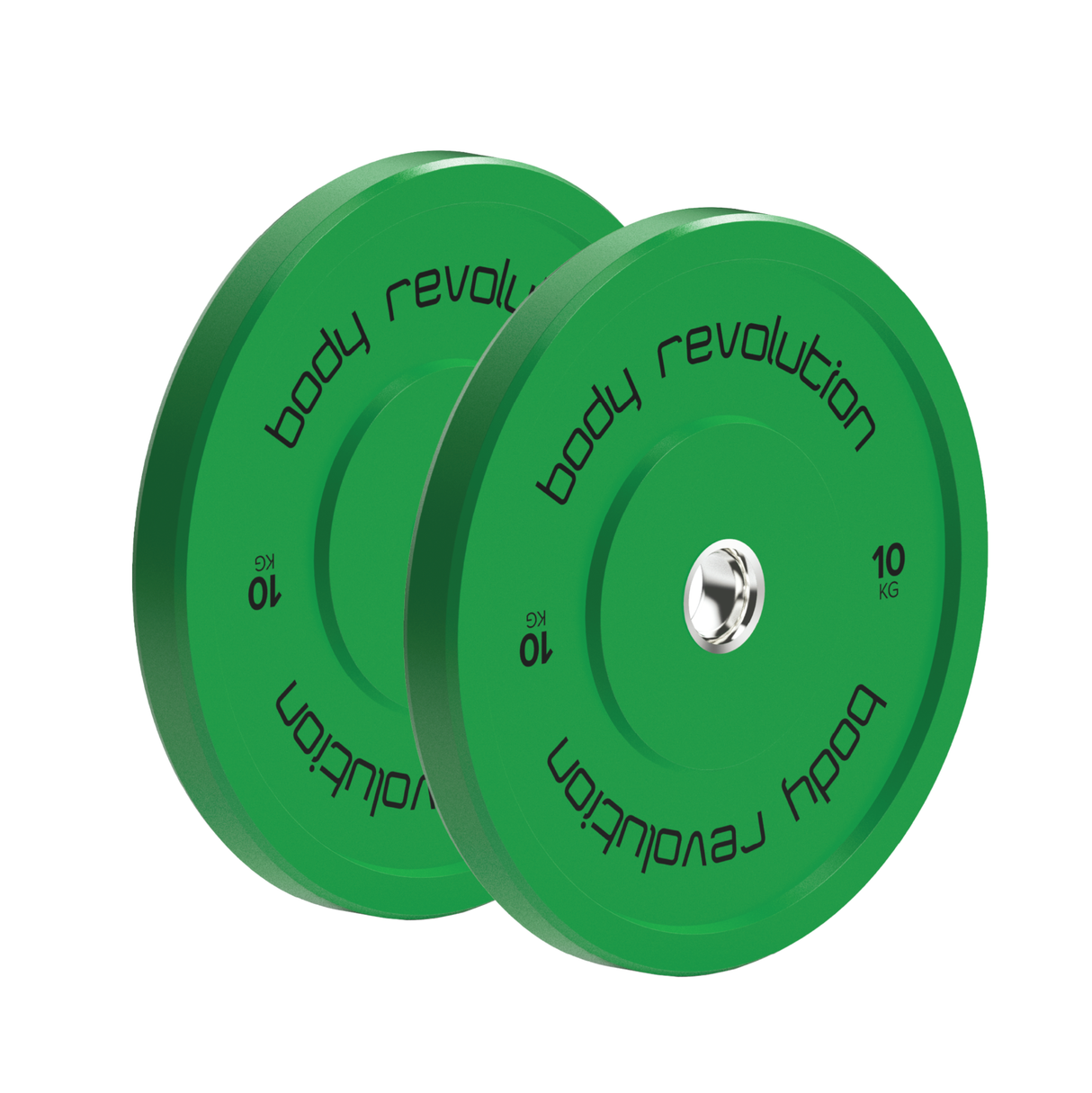 Body Revolution 2 x 10Kg Green Olympic Bumper Plates