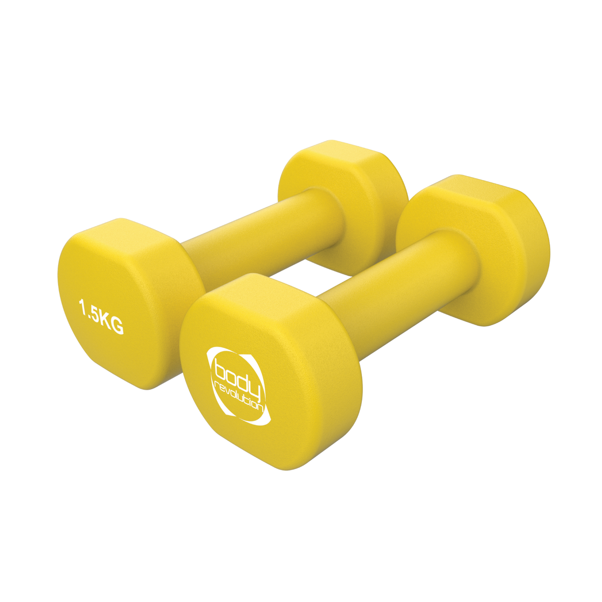 2 x 1.5KG Neoprene dumbbells