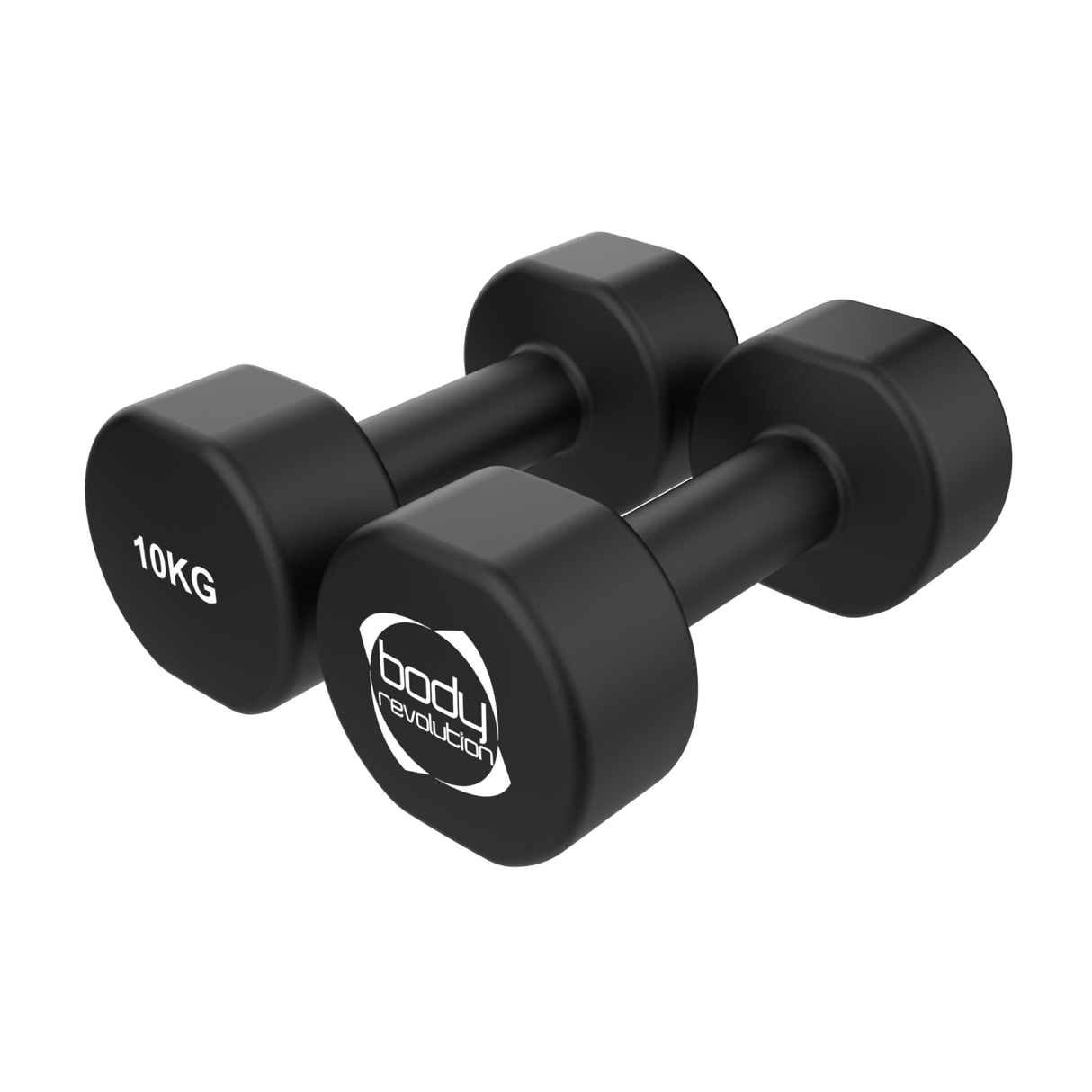 2 x 10KG Neoprene dumbbells