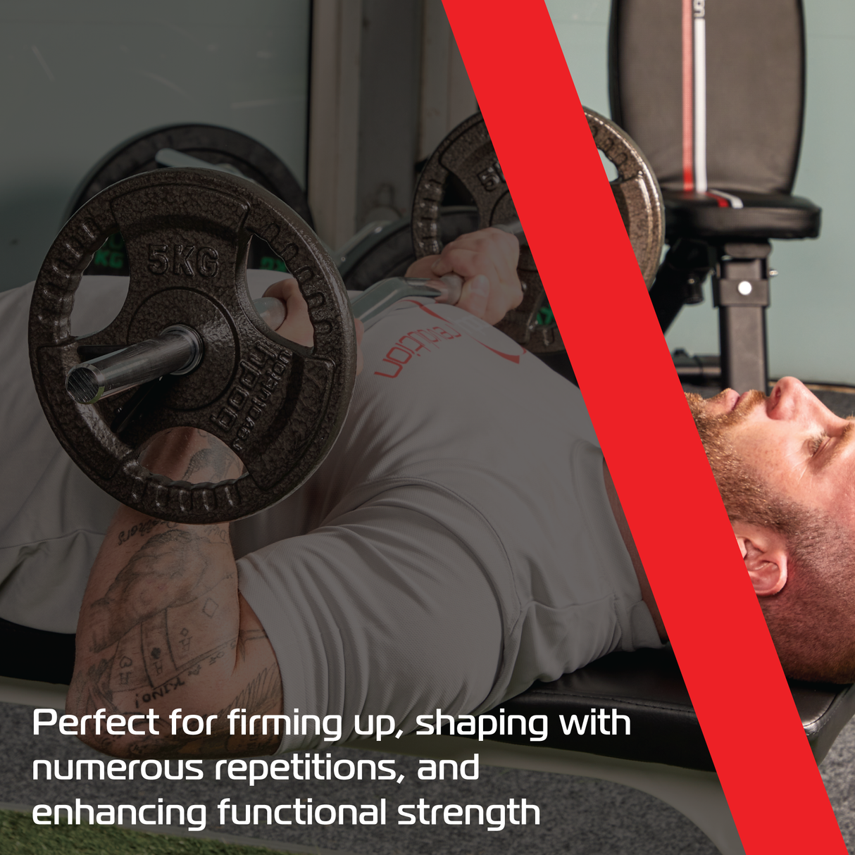 2x 10kg Cast Iron Weight Plates - 1" Standard Tri Grip