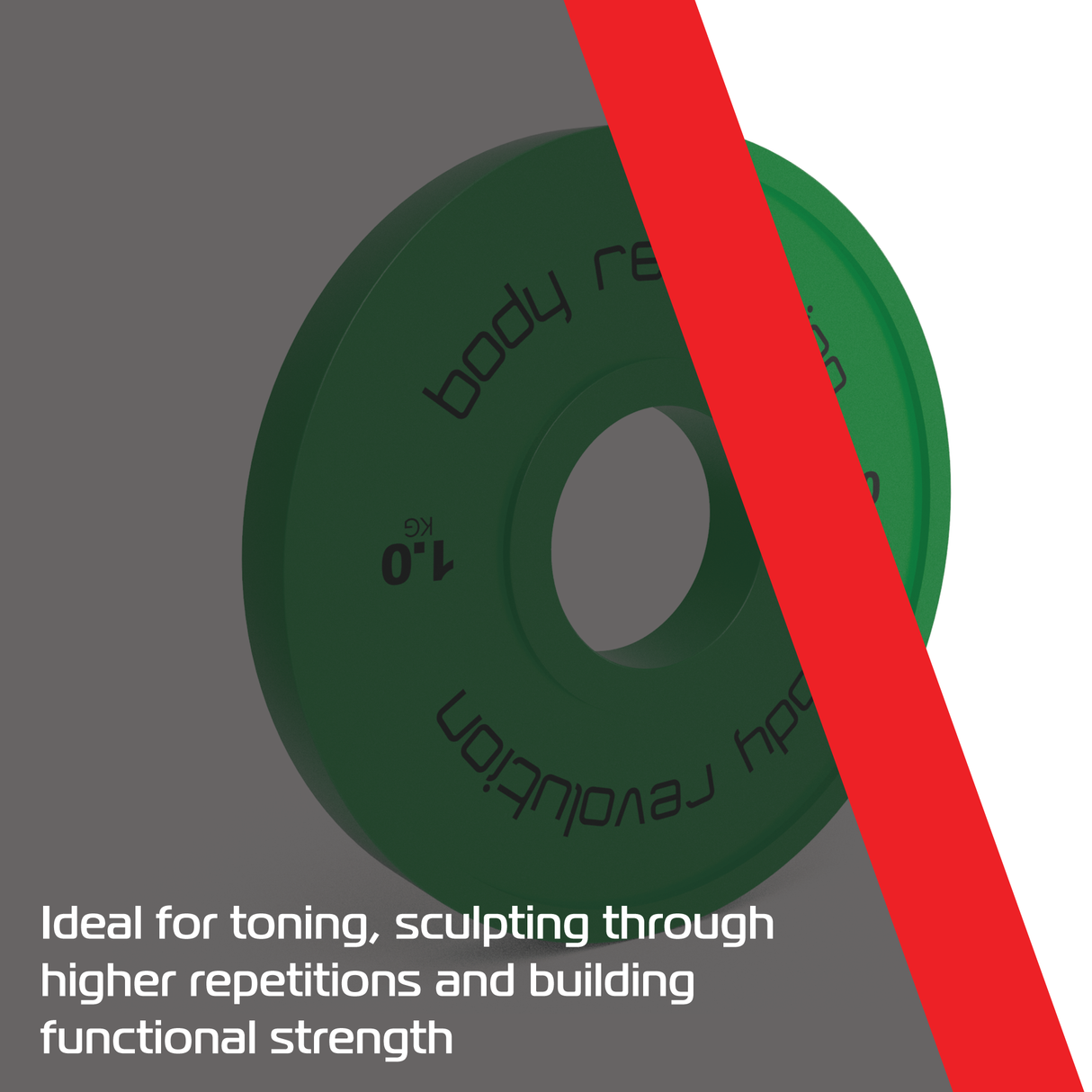 2 x 1kg Fractional Bumper Plates