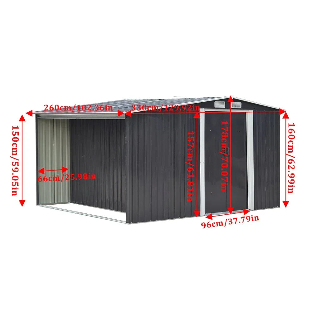 Metal Garden Shed 8ft x 8ft