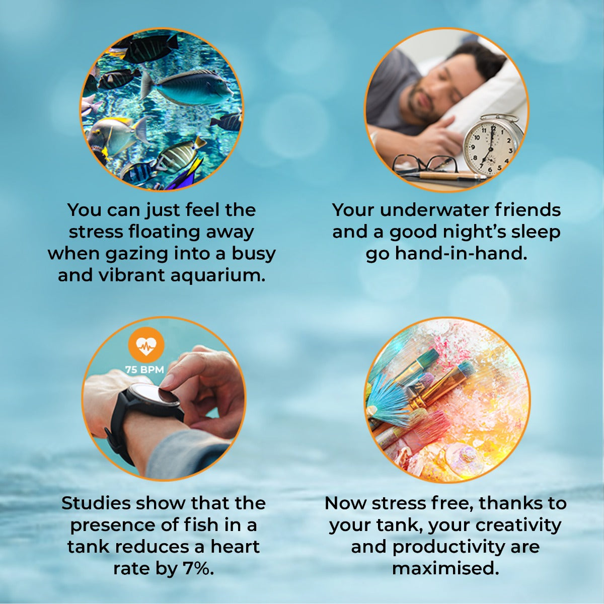 Aquarium Fish Tank & Cabinet with Complete Starter Kit - White Tank & Black Gravel