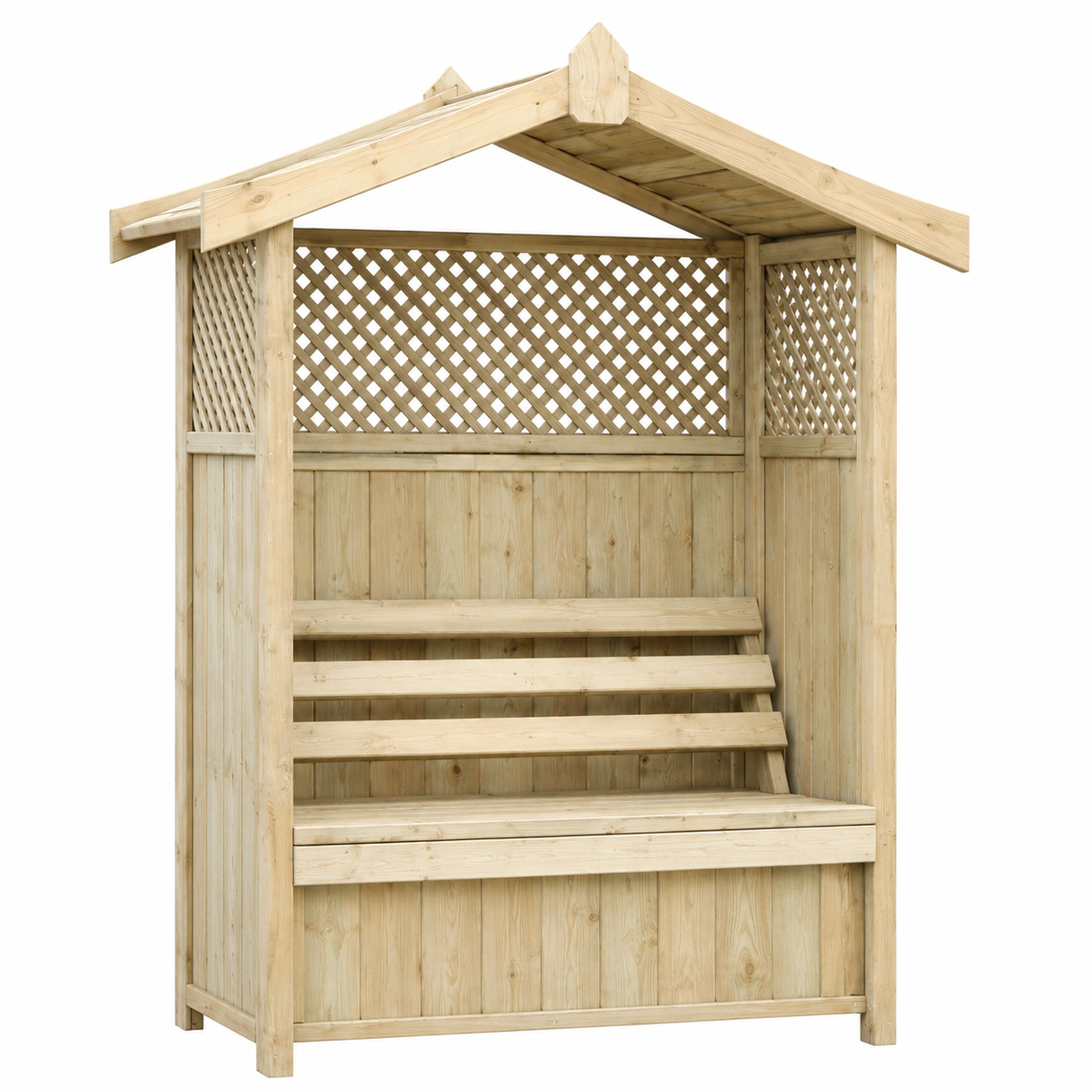 Barcelona Garden Arbour – Storage Box & Trellis