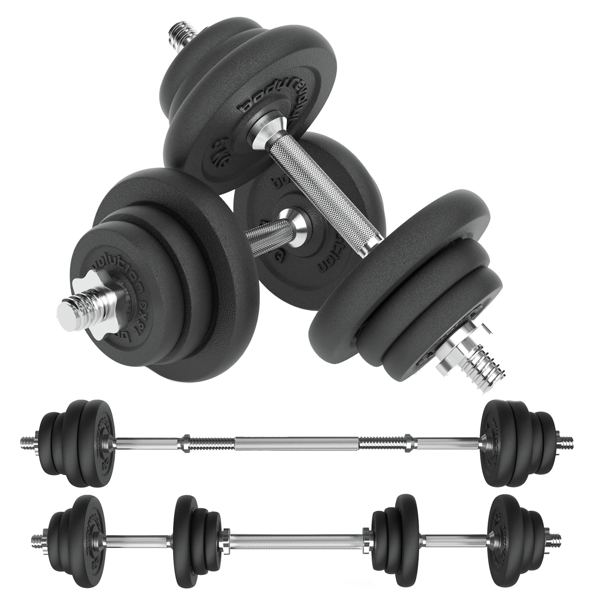 40kg Dumbbells Set, Cast Iron – Monster Shop UK