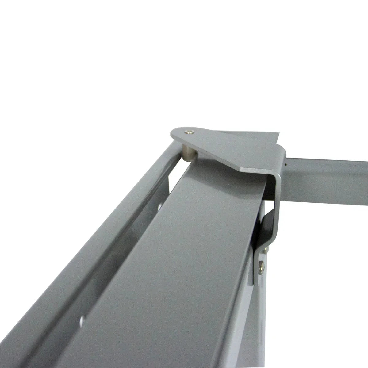 Left-hand pull-out drawer for KuKoo corner kitchen cupboard, featuring a sleek silver finish and smooth gliding mechanism