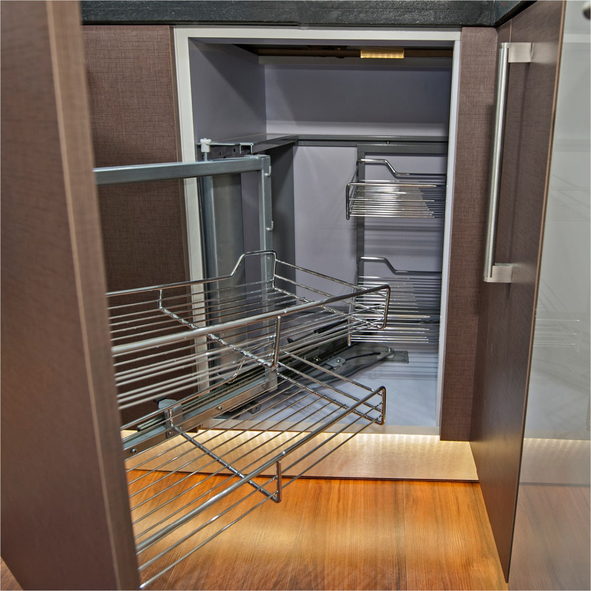 KuKoo Corner Kitchen Cupboard Pull Out Drawers - Left Hand