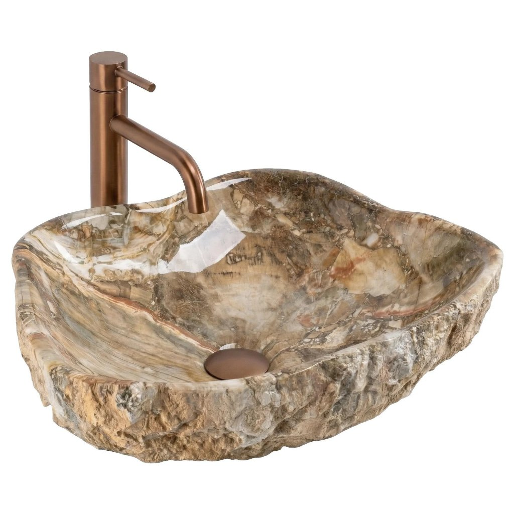 Asymmetrical Artificial Stone Countertop Basin – Canyon